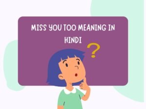 Miss You Too Meaning in Hindi